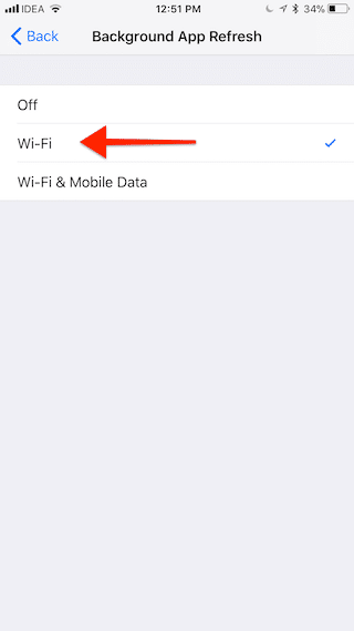 IOS 11 Disable Background App Refresh Cellular 4