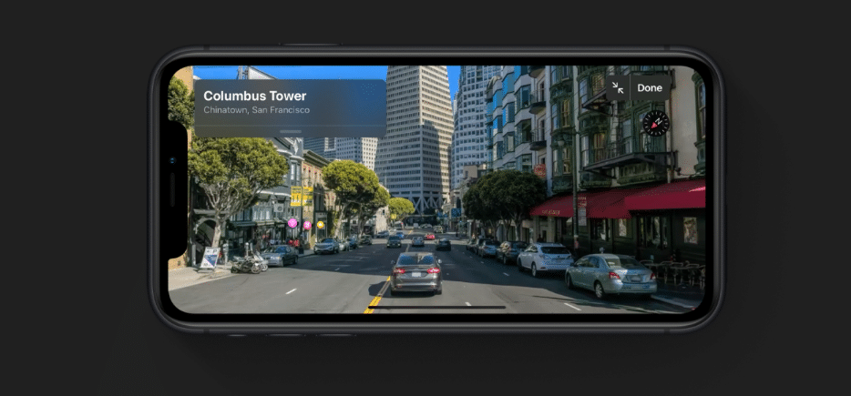 iOS 13 Maps Look Around Street View