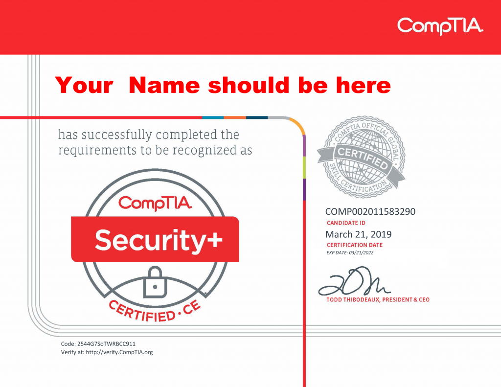 CompTIA Security+ Certification