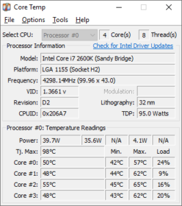 CPU Temperature Monitor