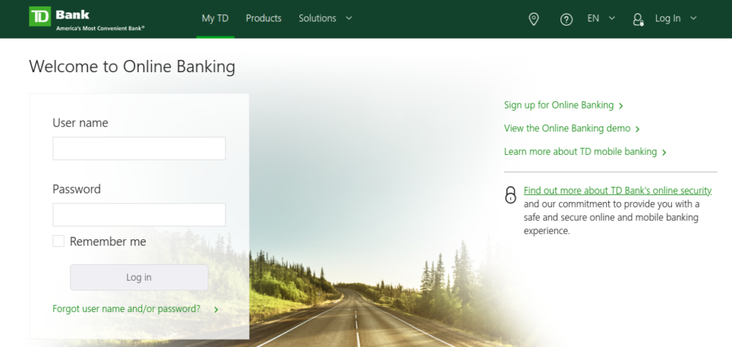 www.tdbank.com log in