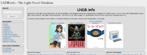 The Light Novel Database