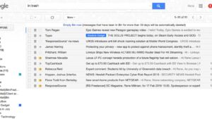 how to find deleted emails in gmail