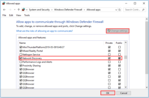 network discovery not working