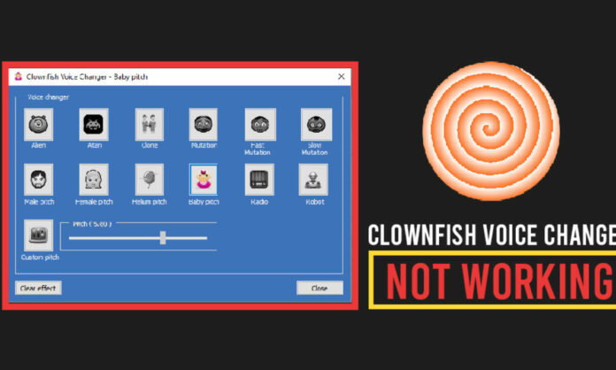Clownfish voice changer not working reddit