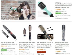 Hot-Air Hair Brushes