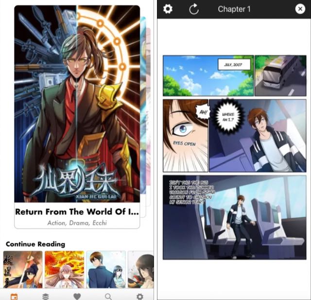manga zone app for iphone android