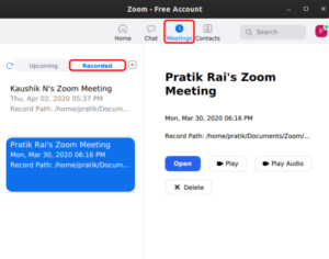 Auto Record Zoom Meetings