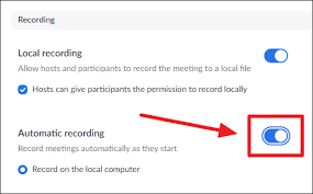 Auto Record Zoom Meetings