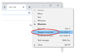 Restore Google Chrome Tabs