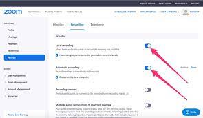 Auto Record Zoom Meetings