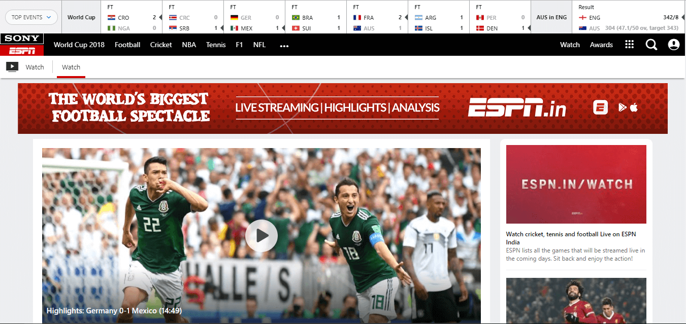 watch espn sports live streaming online