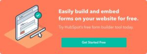 HubSpot Free Online Form Builder